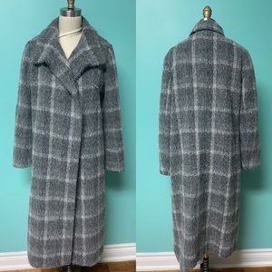 Babaton fuzzy wool coat
